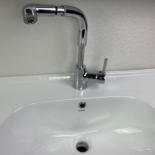 惠达抽拉式无铅冷热水洗脸洗手盆家用台盆面盆伸缩水龙头hdn2761m