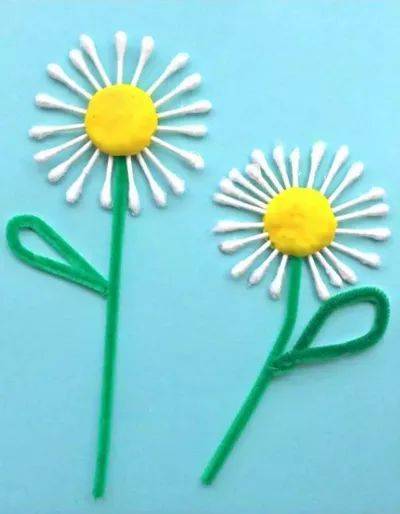 【创意手工】劳动节和孩子一起做手工:小棉签大创意,萌呆了!