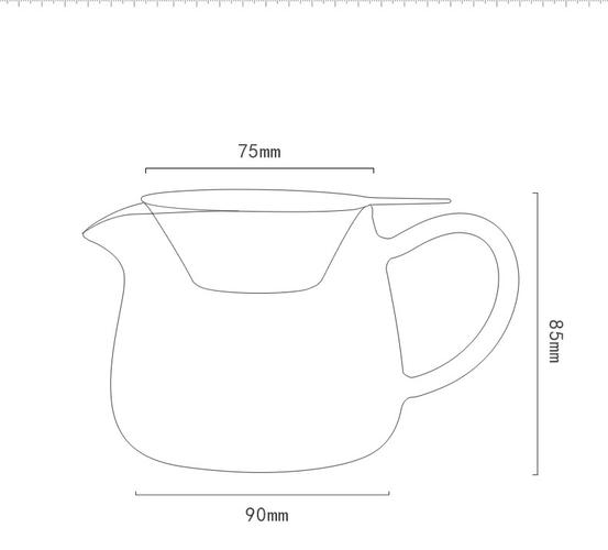 创典 耐热玻璃公杯加厚公道杯大号滤茶杯304不锈钢茶漏分茶器套装_5折