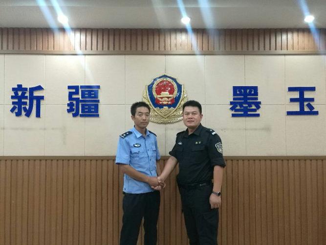 来到和田地区,墨玉县公安局,结对教官.