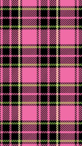 粉黑黄格子 原图by:友谊ab_596