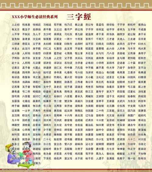 三字经图片