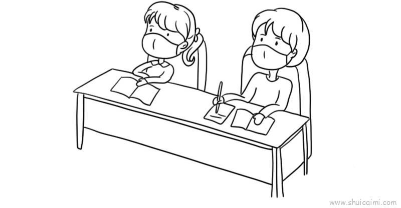 教室儿童画怎么画 教室简笔画顺序