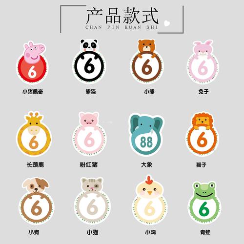 数字衣柜门座位可爱桌位号码牌桌子美容台桌号贴会议顺序办公室