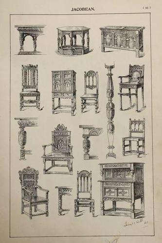 传统家具手绘欣赏