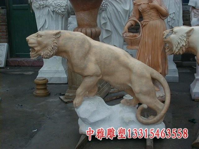 石老虎-黄冈石头雕塑老虎厂