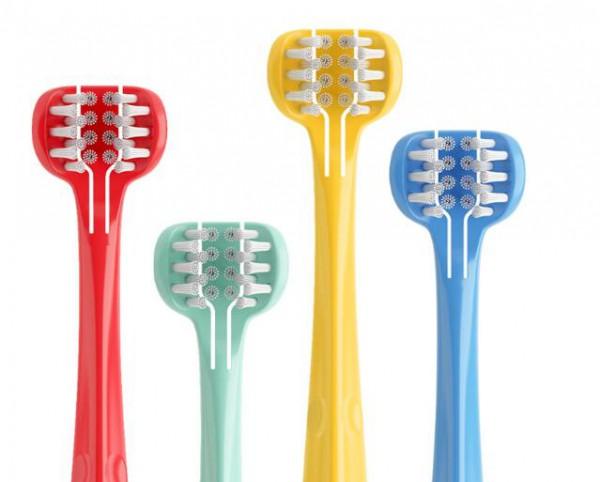 mdb三面婴儿软毛牙刷 三组刷毛三面包裹·三倍清洁效率