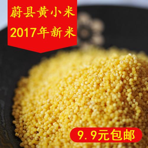 米脂黄小米2017年新米小米粥即食蔚县小米早餐张家口特产小黄米