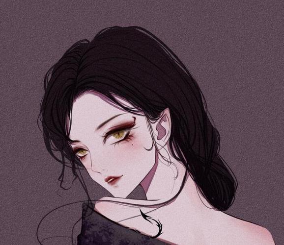 超a高冷女生头像,暗黑的风格真的太酷了!