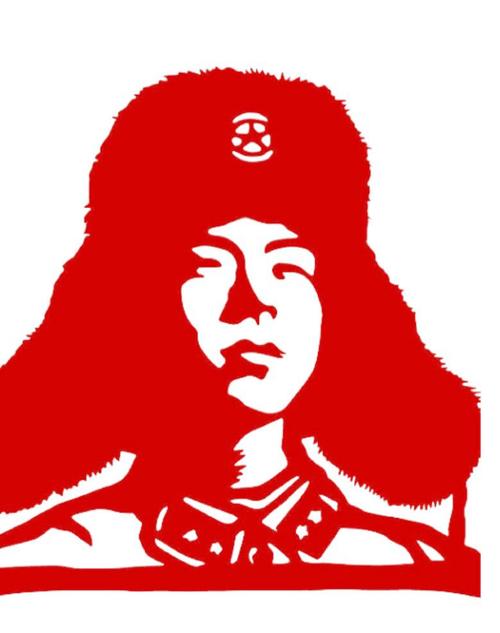 榜样力量抗日剪纸红色爱国精神主题教育学雷锋英雄人物手工作品