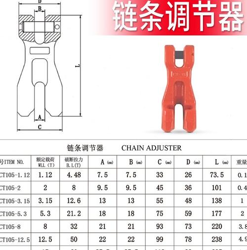 颉鹰链条链接器铁链调节器吊装工具起重双环扣蝴蝶扣连接扣环扣