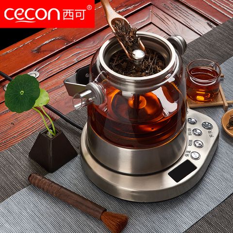 cecon西可茶器:全自动玻璃蒸汽煮茶壶普洱黑茶煮茶器养生壶电热水壶蒸