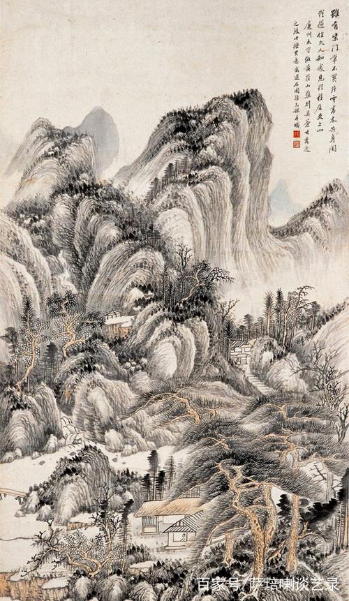 上海中国画院首批画师,近现代名家张石园山水画作品欣赏
