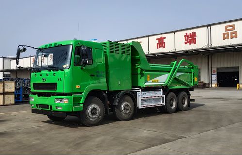 氢恒的90kw燃料电池发动机的华菱之星牌31t燃料电池渣土车正式下线