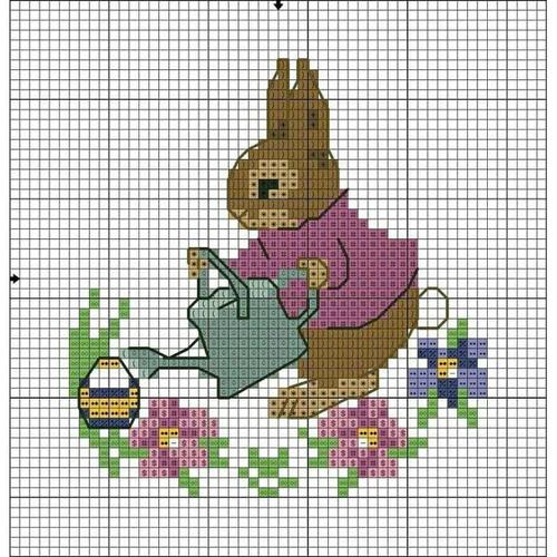 十字绣图纸61卡通形象