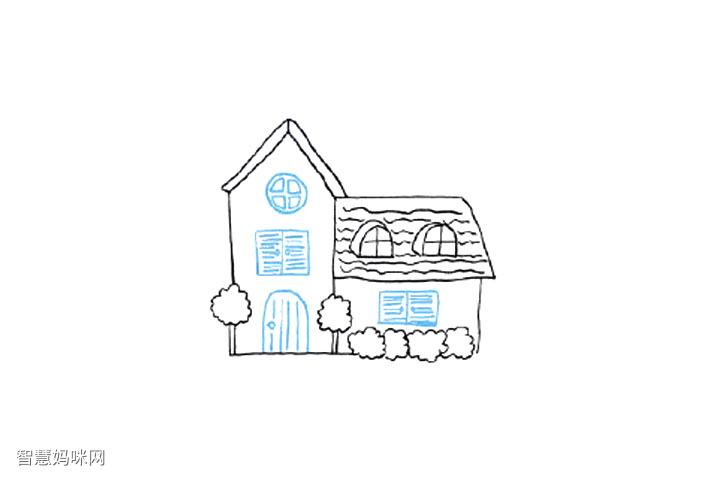 充满童趣的小房子简笔画教程8