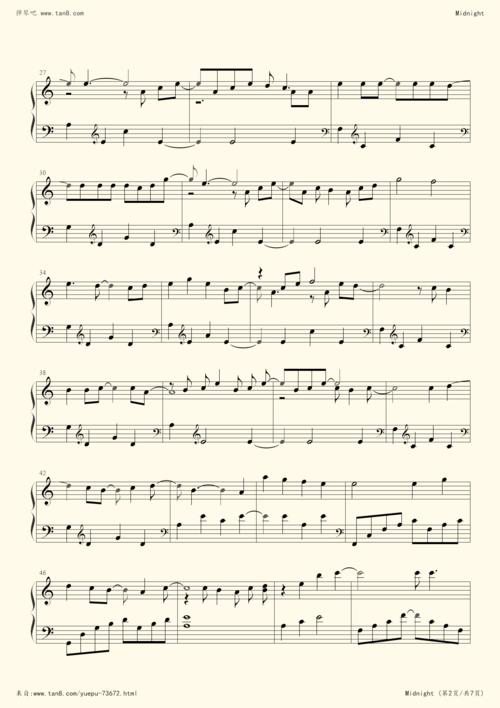 midnight 独奏-凯瑟喵小提琴谱