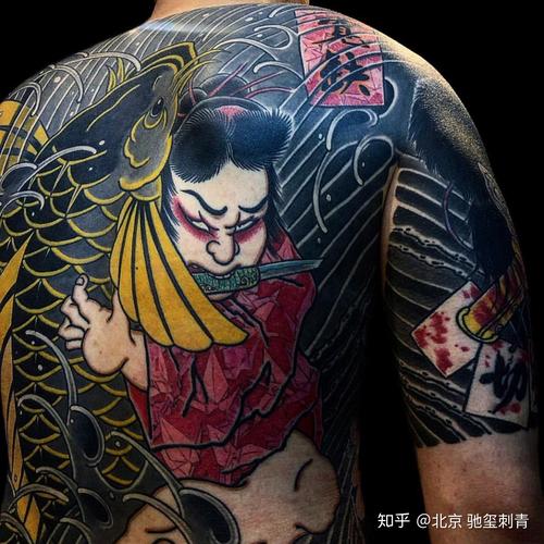 日式传统刺青之鬼若丸纹身