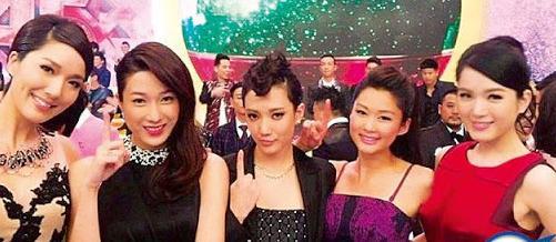 左起分别为李亚男,钟嘉欣,王君馨,岑丽香,苟芸慧