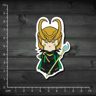 stickers] 卡通贴纸 洛基 防水箱贴 笔记本贴纸 复仇者联盟 基神 loki