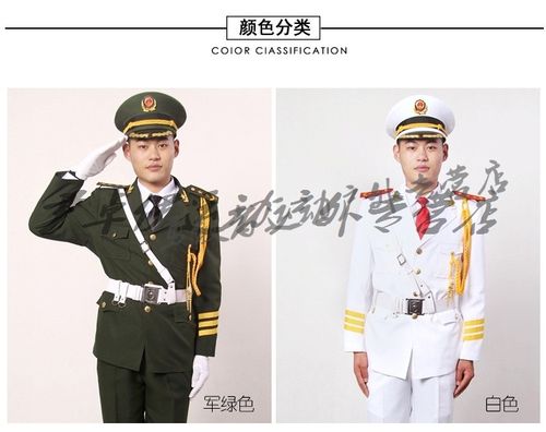 武警礼服绶带挂法图片