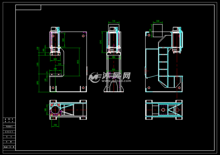 c型液压机,校正液压机 - 液压及气动元件图纸 - 沐风网
