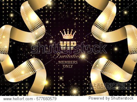 vip invitation-members only black glow background