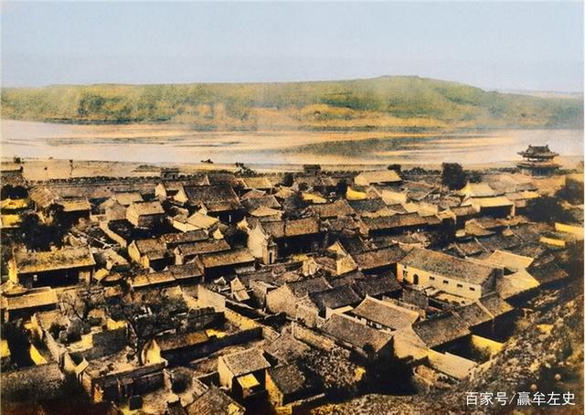 老照片1935年的陕西潼关黄河风月雄关漫道的壮美潼关城