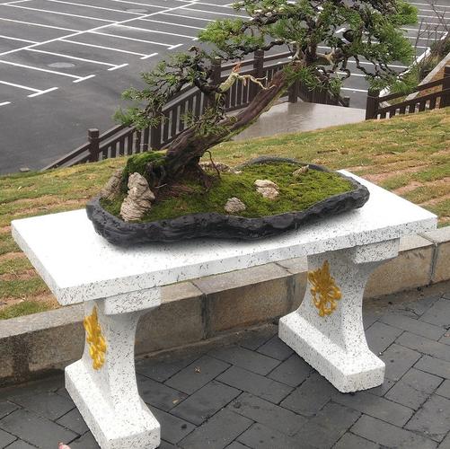 户外水泥盆景桌模具长方形花盆模型花架园艺庭院花园水泥桌子模具禄协