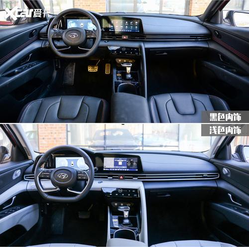 实拍第七代伊兰特 内饰部分