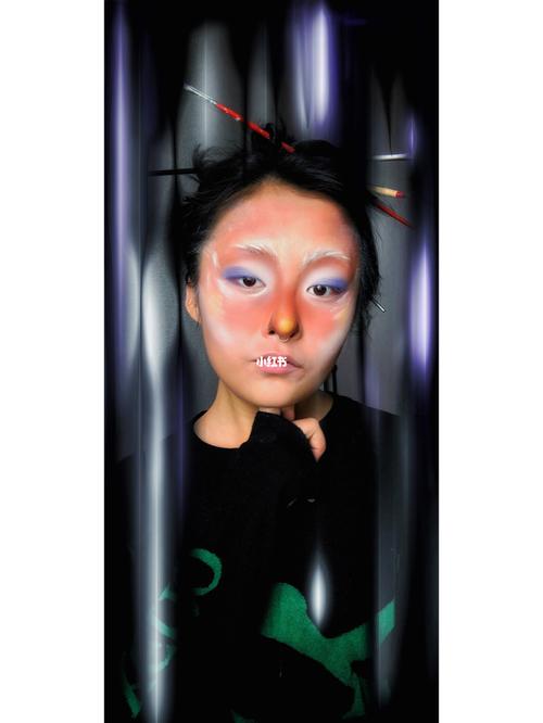 猴子仿妆-持续关注可爱的动物_仿妆_万圣节去哪玩_牙刷_妆容_万圣节就