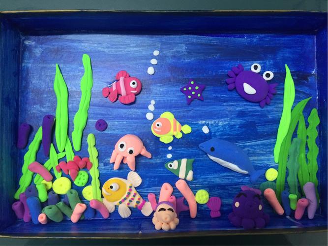 海底世界专题粘土作品