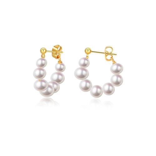 雪梨推荐 清晨露珠 名皇珠宝天然淡水珍珠耳环女小