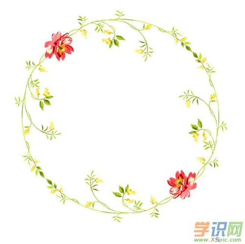 黑板报圆形花边