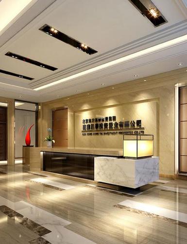 现代大厅前台办公桌图片