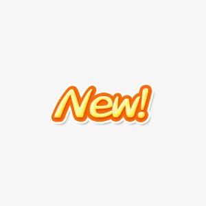 简约红色手绘风格促销new角标装饰元素