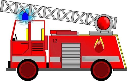 "本周太阳班特色美术课程《消防车》