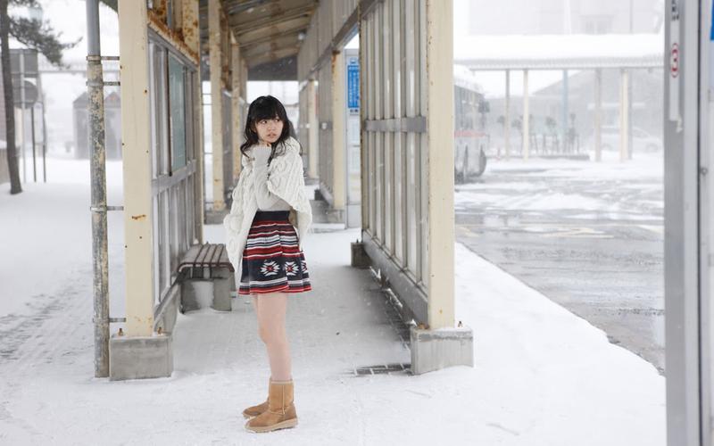 雪中少女铃木爱理清纯写真,高清图片,电脑桌面-壁纸族