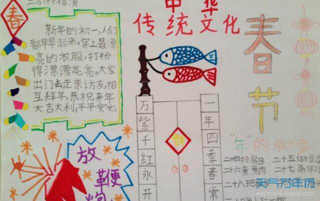 中国传统节日手抄报传统节日手抄报一等奖