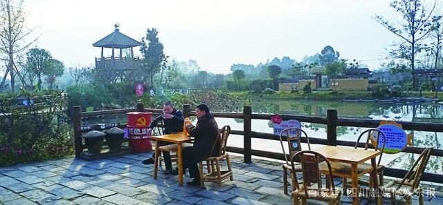先锋村:农夫记忆景区有个农夫茶铺子