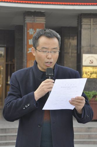 大荔中学学生队列队形广播体操比赛