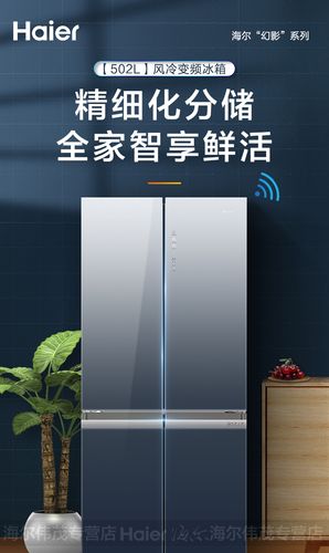 502升冰箱 对开门 十字对开门 海尔冰箱 风冷无霜bcd-502wdceu1