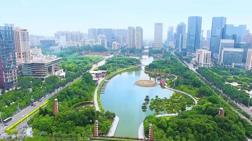 航拍佛山千灯湖_1920x1080_高清视频素材下载(编号:3078480)_实拍视频