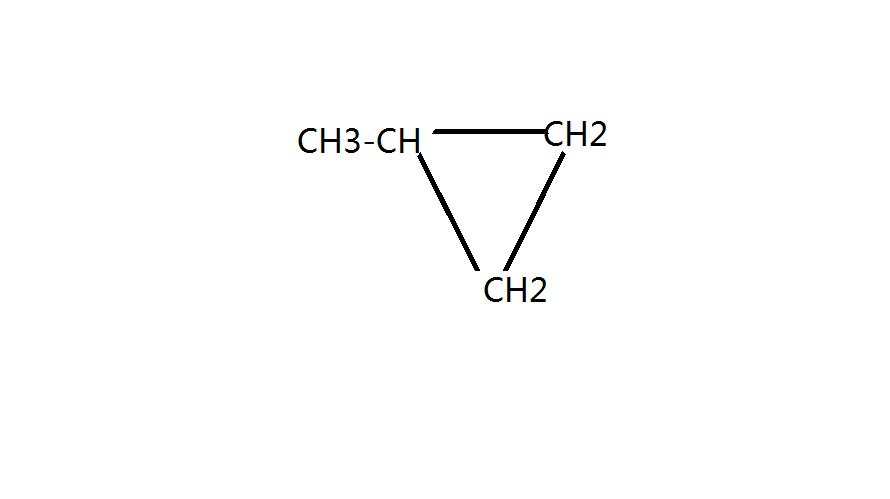 b: ch=ch(ch3)2  c: 啊这个就是甲基环丙烷啊