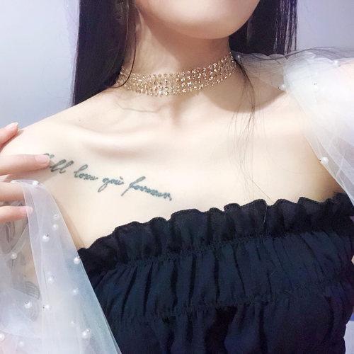 网红颈带简约森系颈链脖子饰品项炼女短款韩版学生项圈脖颈锁骨链_7折