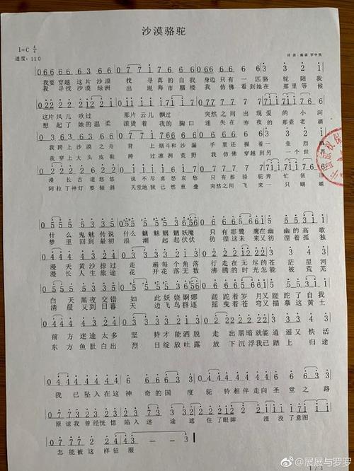 爆红神曲《沙漠骆驼》抄袭恩师作品?展展与罗罗回应