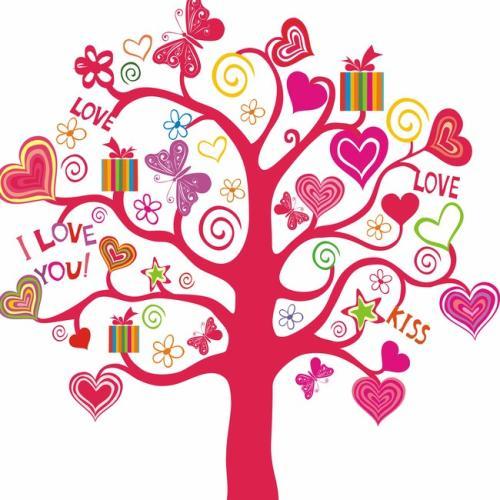 幸福树幸福猪简笔画