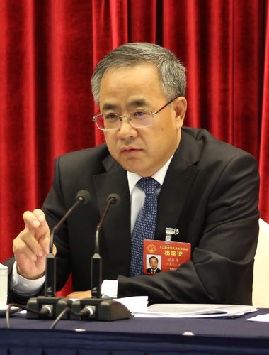 全国人大代表,广东省省委书记胡春华(摄影:许靖烯)