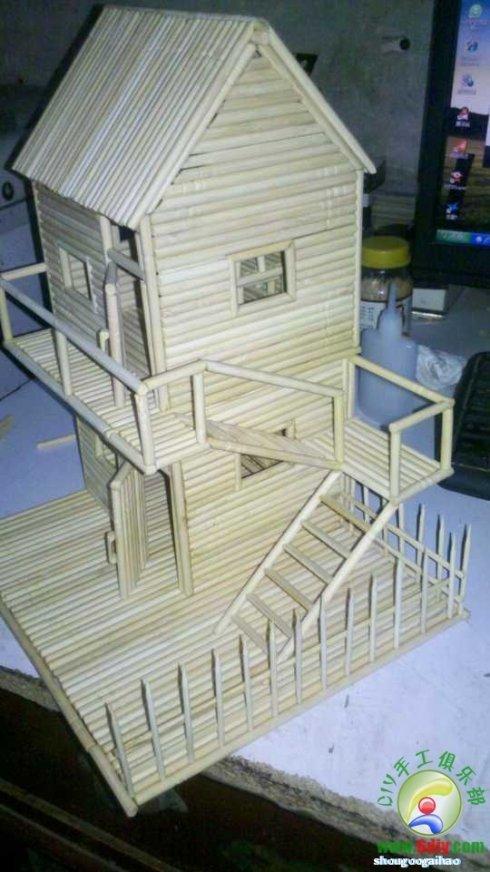 一次性筷子做的小房子