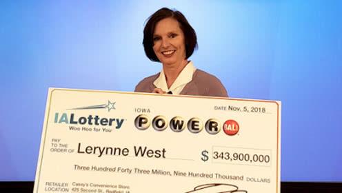 美国爱荷华女子赢得2亿美元"强力球"大奖,计划将奖金用于慈善